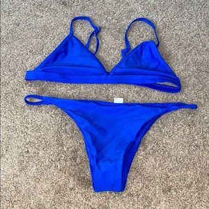 Blue bikini set